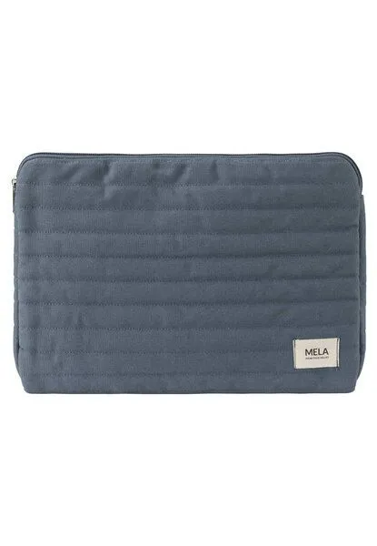 MELA MELA Gepolsterte Laptophülle Style VINUSA aus 100% Bio-Baumwolle, Dusty blue, – Produktbild 5 von 5