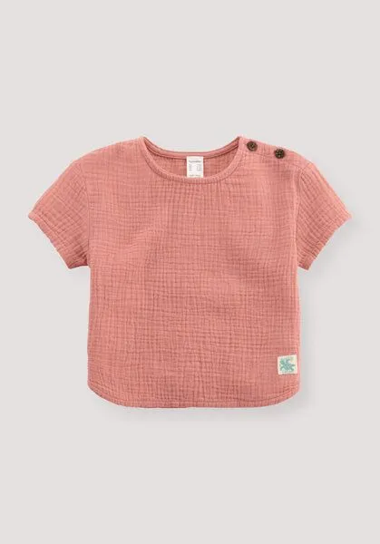 hessnatur hessnatur Musselin Shirt Regular aus reiner Bio-Baumwolle, Leuchtendes rosa, – Produktbild 1 von 2