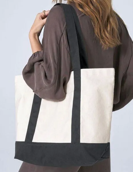 Westford Mill Westford Mill EarthAware Organic Shopper Varsity, Natur, – Produktbild 2 von 2
