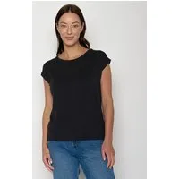 GreenBomb GREENBOMB Basic Timid - Lässiges Shirt aus LENZING TENCEL Mix / Fair & Vegan, Schwarz (schwarz), – Produktbild 1 von 1