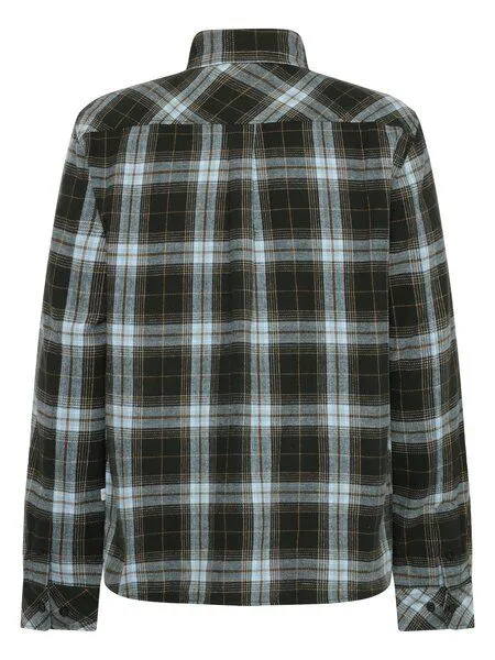 KnowledgeCotton Apparel KnowledgeCotton Apparel Check Flannel Shirt, Green check, – Produktbild 3 von 3
