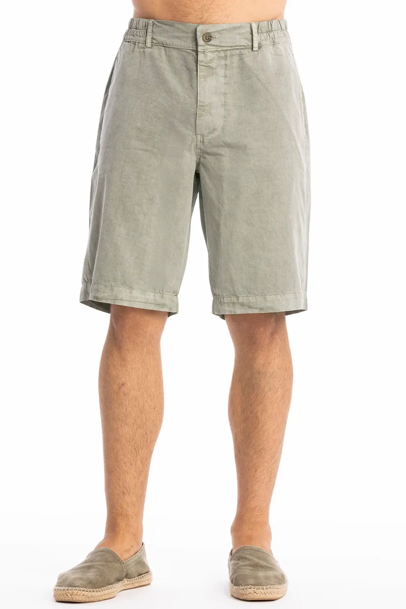RAVENS VIEW IBIZA RAVENS VIEW IBIZA Herren vegan Shorts Mike Dust Olive, Olivgrün, – Produktbild 2 von 2