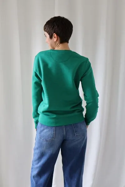 Kultgut Kultgut Biofair - Flauschig, weicher Pullover, vegan zertifiziert - Save the Ocean/ Little Stark, Grün, – Produktbild 4 von 4