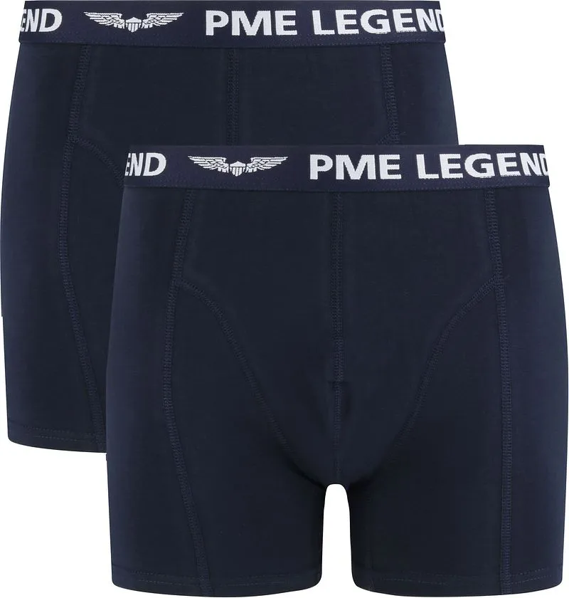 PME Legend PME Legend Boxershorts 2er-Pack Uni Navy, Dunkelblau, – Produktbild 1 von 2