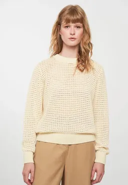 recolution Damen Lochstrickpullover aus Baumwolle (Bio) | ADENIA recolution – Produktbild 1 von 1