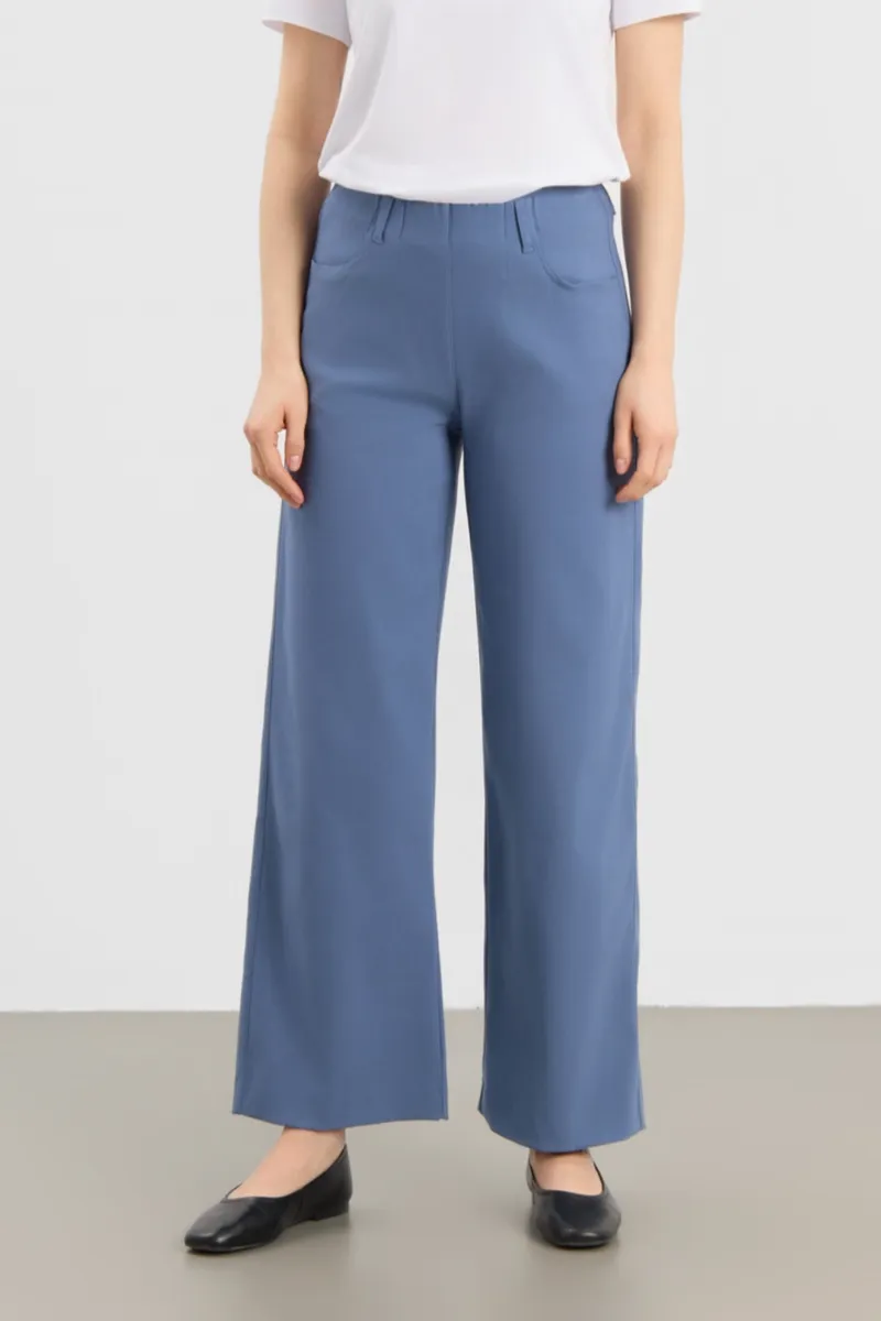 LAURIE LAURIE Damen vegan Hose Donna Loose Sl Blau, Blau, – Produktbild 2 von 2