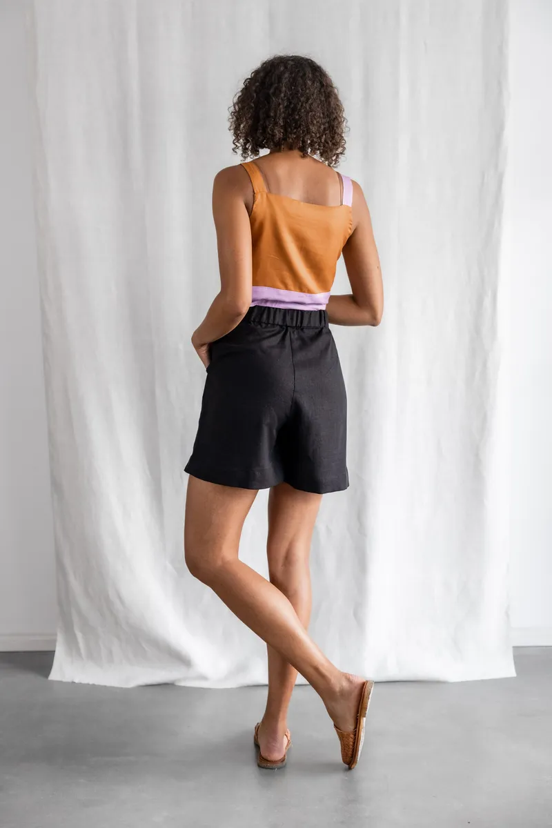 Jyoti - Fair Works Jyoti - Fair Works Damen vegan Shorts Sitaar Schwarz, Schwarz, – Produktbild 2 von 2