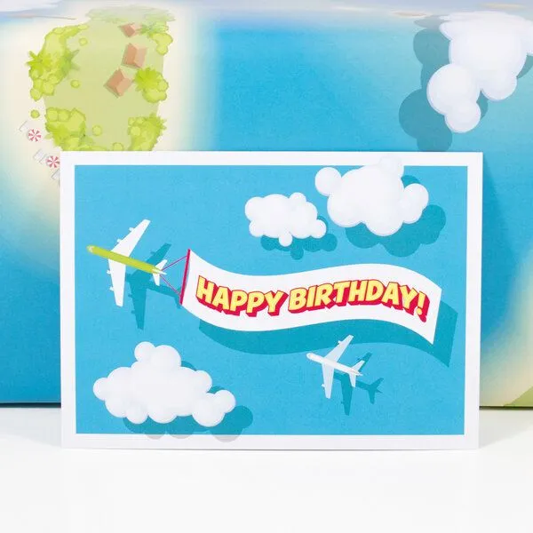 Bow & Hummingbird Bow & Hummingbird Postkarte Happy Birthday – Produktbild 1 von 3