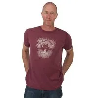 Life-Tree Life-Tree Shirt aus Biobaumwolle Fairwear für Herren "Fusion" in Washed Red – Produktbild 1 von 1