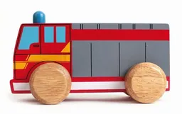 El Puente El Puente Spielauto "Feuerwehr" | Fair Trade & Handmade aus Sri Lanka – Produktbild 1 von 1