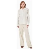 ORGANICATION ORGANICATION Bluse aus Bio-Baumwolle und Leinen, Natural/off white, – Produktbild 1 von 1
