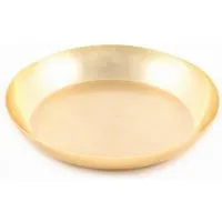 El Puente El Puente Kerzenteller | Fair Trade & Handmade aus Indien, Gold, – Produktbild 1 von 1