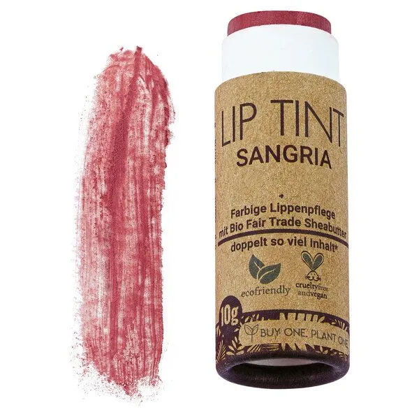 WE LUV ECO WE LUV ECO LIP TINT, Sangria (rotbraun), – Produktbild 1 von 3