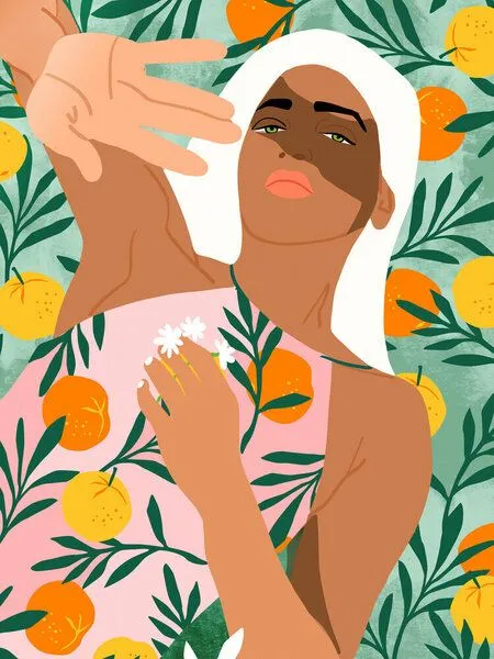 Photocircle Photocircle Poster / Leinwandbild - Summer In The Orange Grove – Produktbild 1 von 4