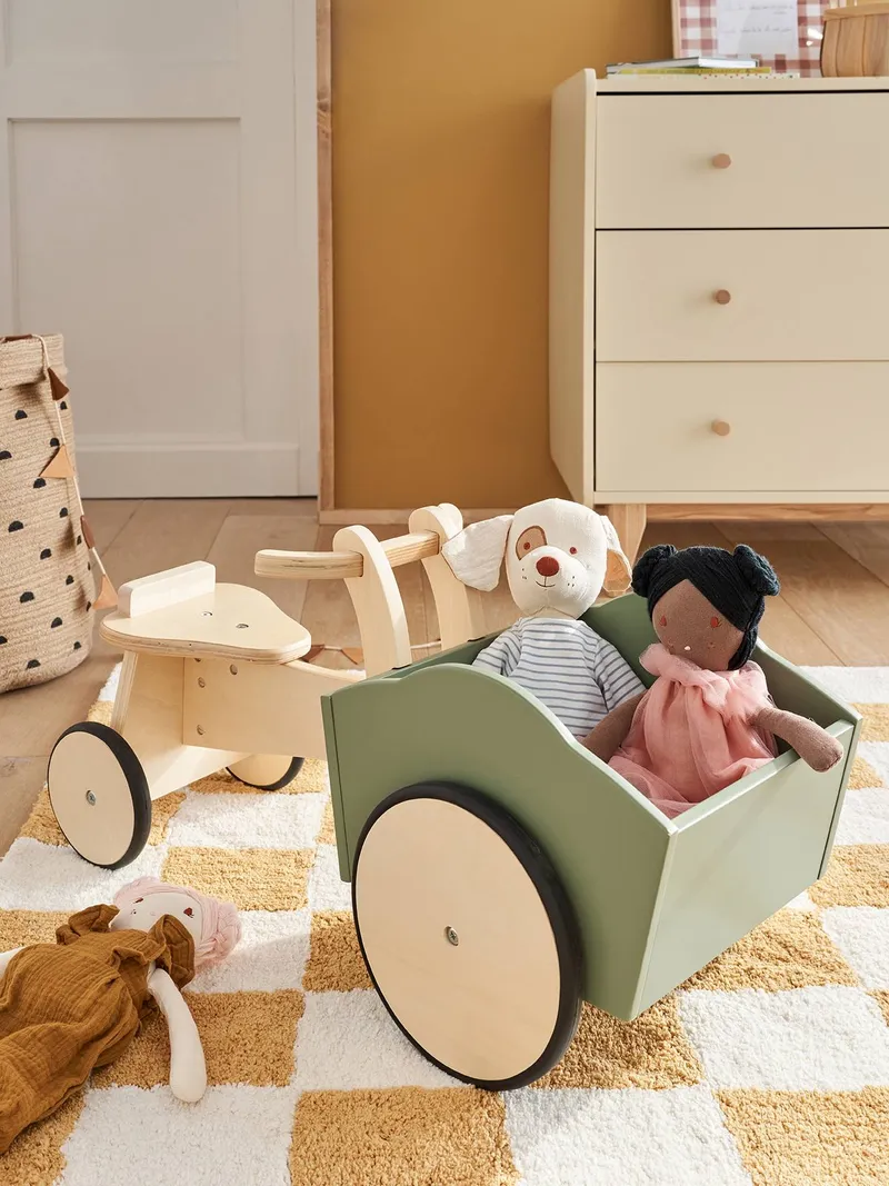 Vertbaudet Baby Rutschfahrzeug mit 3 Rädern, Braun, – Produktbild 1 von 4
