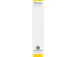 Memo 10 memo-Rückenschilder 5cm gelb – Produktbild 1 von 1