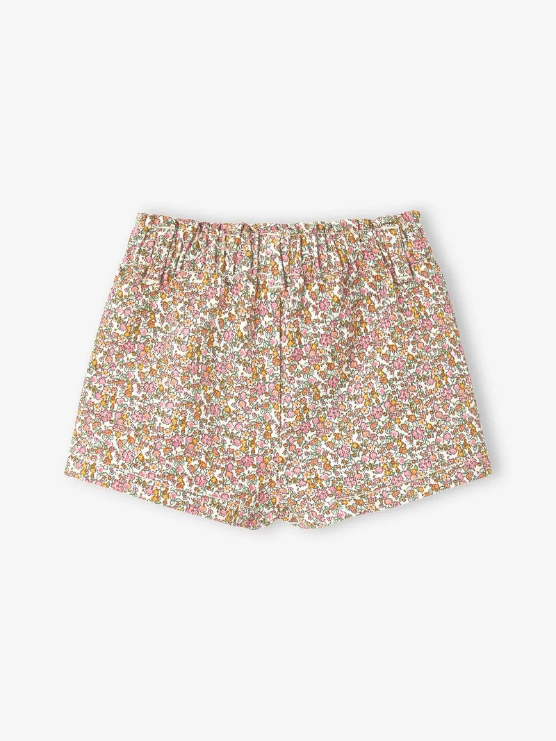 Vertbaudet Baby Shorts mit Blumenmuster, Wollweiß, – Produktbild 2 von 3
