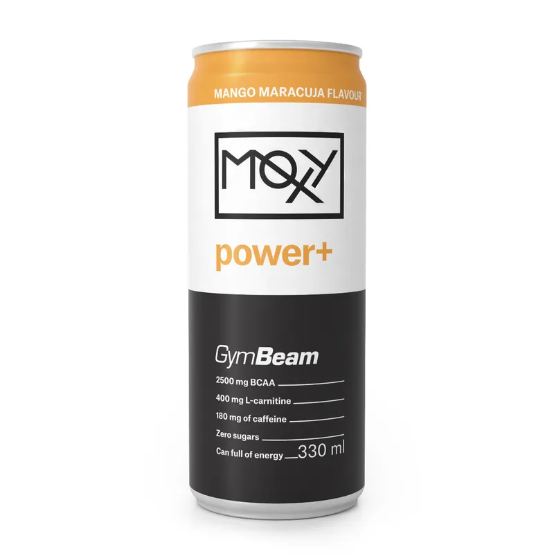 GymBeam Energy GymBeam MOXY Power+ Energydrink 330 ml Mango Maracuja – Produktbild 1 von 1