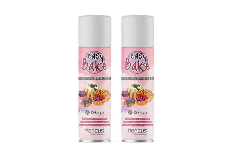 ABACUS Backform Backtrennspray, Pflanzliches Backtrennmittel vegan, (Geschmacksneutral 2-tlg), Keine zusätzlichen Kalorien durch Butter oder Margarine – Produktbild 1 von 5