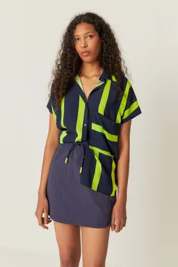 SKFK SKFK Damen vegan Shirt One Schwarz/Grün – Produktbild 1 von 1