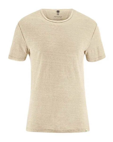 HempAge HempAge 100% Reines Hanf T-Shirt, Gobi (beige), – Produktbild 2 von 4