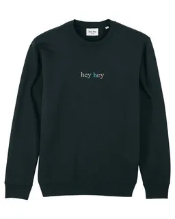 hey hey hey hey Rainbow Sweater - schwarz – Produktbild 1 von 1