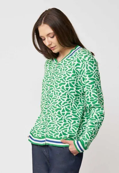 LANA Organic LANA Organic Strickjacke für Damen, Modell Alsora, Alsora island green, – Produktbild 4 von 4