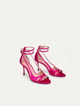 BIKKOU BIKKOU Damen vegan Sandalen Drinks Mit Freunden Fuchsia – Produktbild 1 von 1