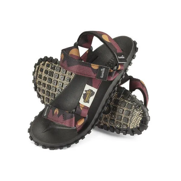 Gumbies Gumbies Scrambler - Nachhaltige Trekkingsandalen, Burgundy-orange, – Produktbild 1 von 3