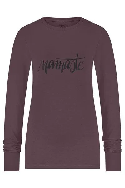 Urban Goddess Urban Goddess Namaste Core Yoga-Longsleeve, Berry (lila), – Produktbild 4 von 4