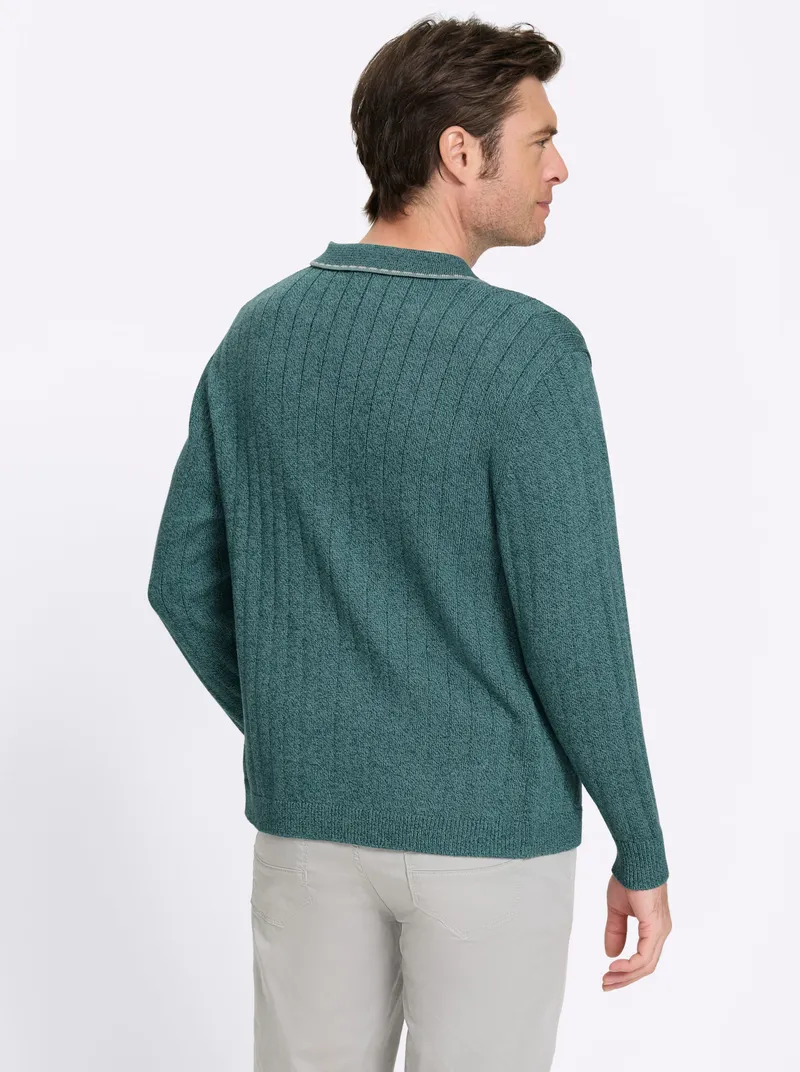 marco donati Strickjacke petrol-meliert, Petrol-meliert, – Produktbild 2 von 2