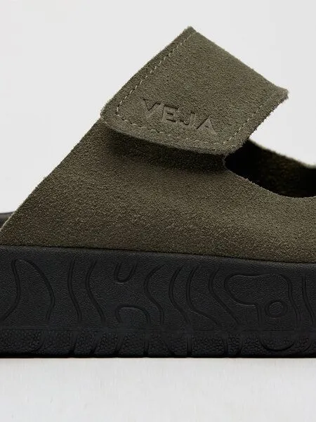 Veja Veja Herren-Sandalen Etna Suede Soft Kaki Black – Produktbild 7 von 7