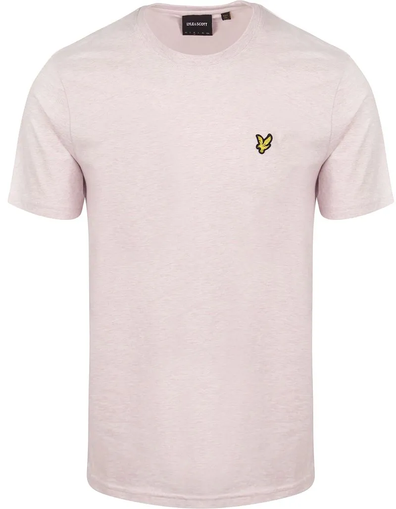 Lyle and Scott Lyle und Scott T-Shirt Heather Hellrosa - Größe XXL, Pink, – Produktbild 2 von 5