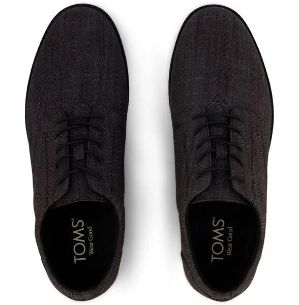 TOMS TOMS Vegane Männer Oxford Schuhe JOSHUA, Schwarz, – Produktbild 2 von 4