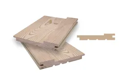 woodstore24 woodstore24 Fassadenverkleidung aus Fichte/ Tanne - Massivholz, 27 x 171 (154 mm Deckmaß) mm, Boden-Deckel-Profil (PE = 2 Stk.) - Länge: 4,50 m – Produktbild 1 von 1