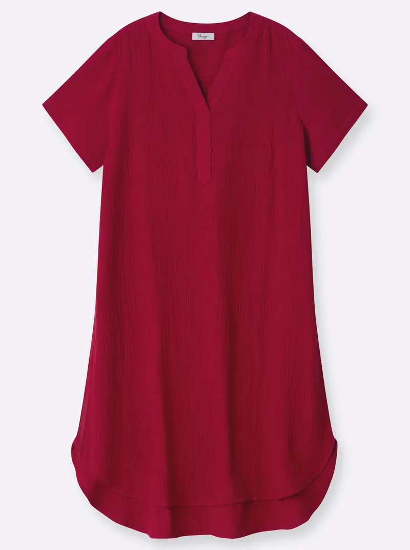 sheego Baumwollkleid, Kirsche, – Produktbild 2 von 2