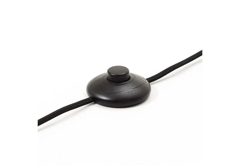 Lightbox Stehlampe, ohne Leuchtmittel, stilvolle Dreibein-Lampe - Stehleuchte im Nature-Style mit Fußschalter, Schwarz, – Produktbild 3 von 3