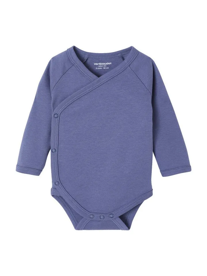 Vertbaudet Vertbaudet Body 5er-Pack Baby Wickelbodys, Langarm 5er-Pack, Blau, – Produktbild 4 von 4
