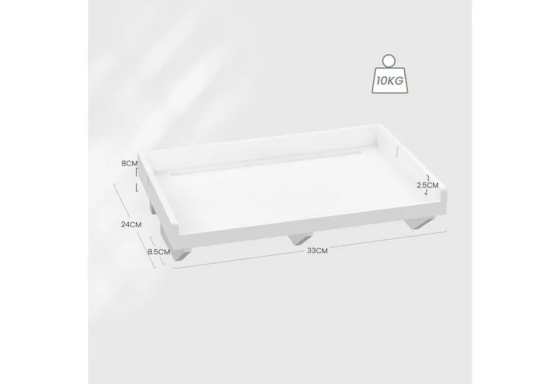 EUGAD Nachttisch (1-St), Bettablage zum Einhängen, für Hochbett Etagenbett, Weiß, – Produktbild 4 von 5