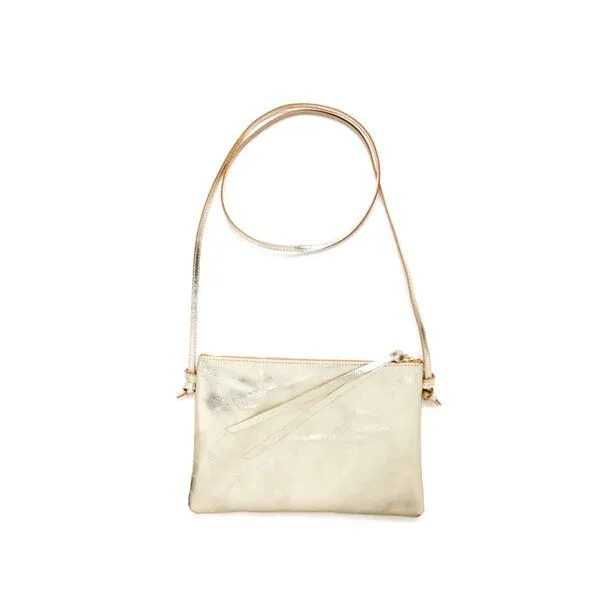 ELEKTROPULLI Elektropulli Lederhandtasche LILLY, Silber, – Produktbild 1 von 4