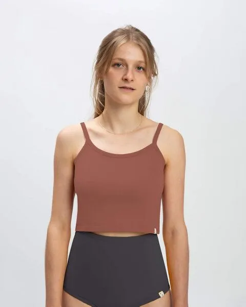 MATONA Matona Top | Basic Crop Top | aus Baumwolle, Rosewood, – Produktbild 1 von 2