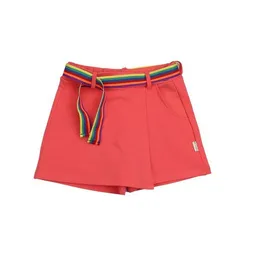 Walkiddy Walkiddy Mädchen Rock GOTS-zertifiziert aus Bio-Baumwolle rosapink „Sun Kissed Pink“ mit gestreiftem Bindegürtel – Produktbild 1 von 1