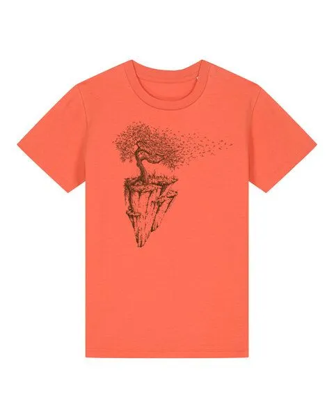Life-Tree Life-Tree Shirt aus Biobaumwolle Fairwear für Kids "Maple Island" in verschiedenen Farben, Peach, – Produktbild 1 von 1