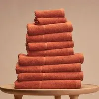 Kushel Towels Kushel Towels The Family Set - Handtuch SET aus Biobaumwolle und Holzfaser, Terra cotta, – Produktbild 1 von 1