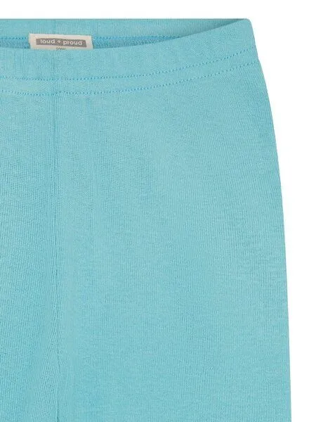 loud + proud loud + proud Babys & Kinder Leggings uni, GOTS-zertifiziert, Cyan(blau), – Produktbild 1 von 2