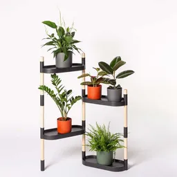 CitySens CitySens Blumenregal mit 4 Ablagen und luftreinigenden Pflanzen – Produktbild 1 von 1