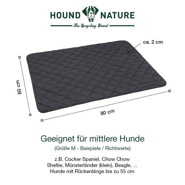 HOUND & NATURE HOUND & NATURE Wasserdichte Baumwoll Hundedecke DAVOS, Grau, – Produktbild 3 von 5