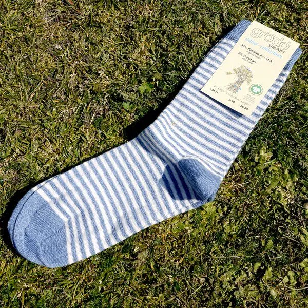 grödo grödo Baby -/Kindersocken (3er Pack), Blau/weiß, – Produktbild 2 von 4