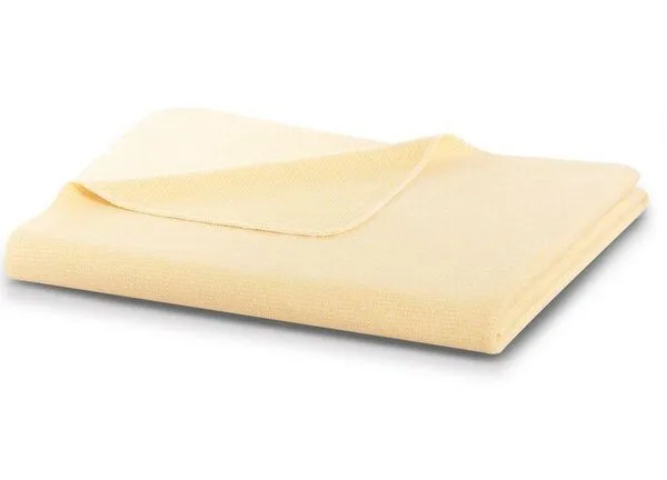 biederlack biederlack Wohn-und Kuscheldecke Cotton Comfort "Pearl" 100 % Baumwolle tolle Sommerfarben, Yellow, – Produktbild 1 von 4