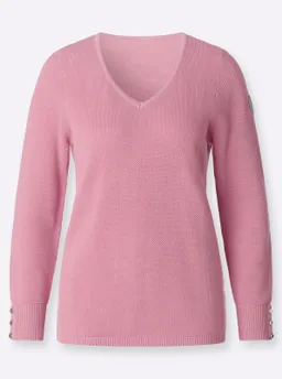 Witt V-Ausschnitt-Pullover altrosa – Produktbild 1 von 1